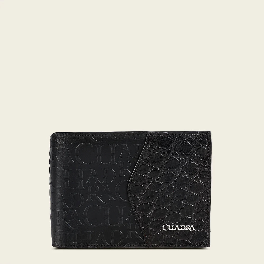 DU618 BLACK BIFOLD EXOTIC WALLET CUADRA