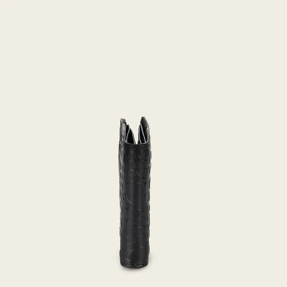 DU618 BLACK BIFOLD EXOTIC WALLET CUADRA