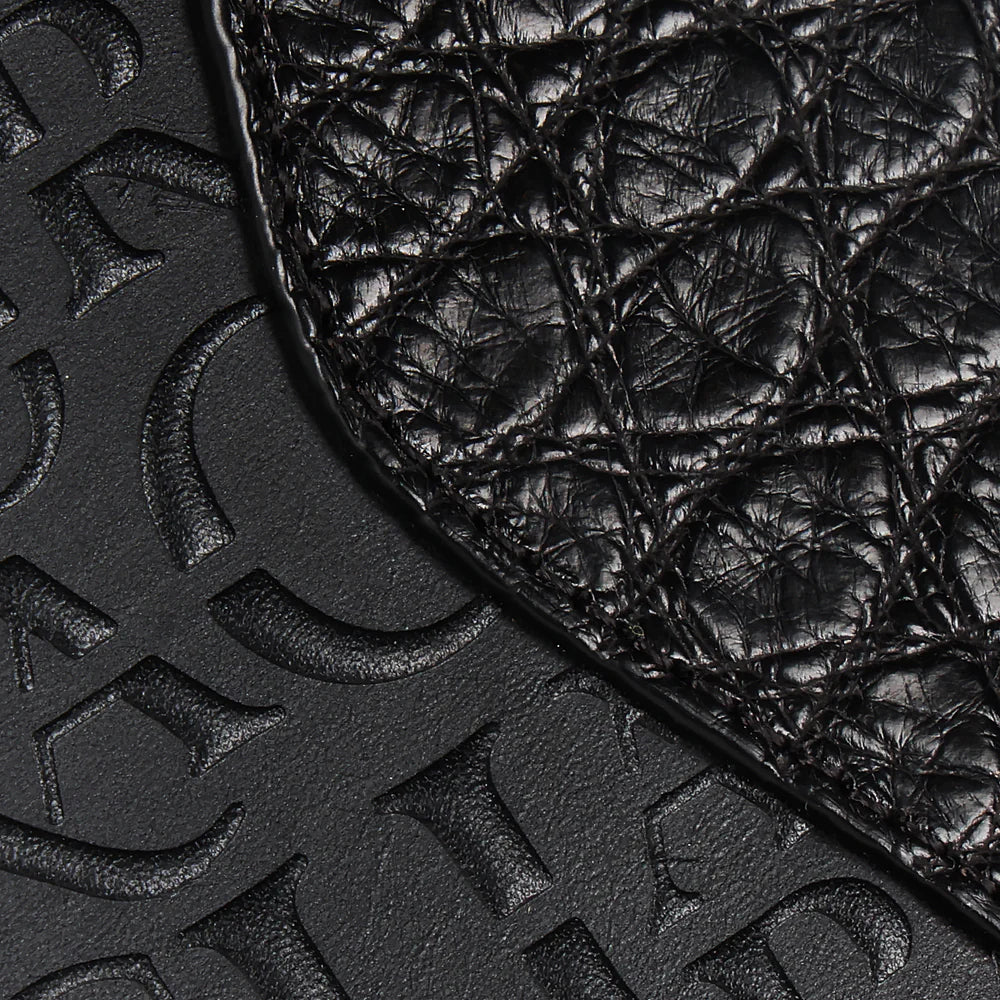 DU618 BLACK BIFOLD EXOTIC WALLET CUADRA