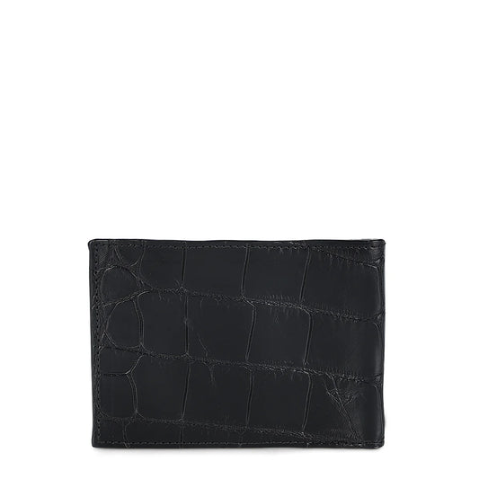 DU711 BLACK ALLIGATOR WALLET