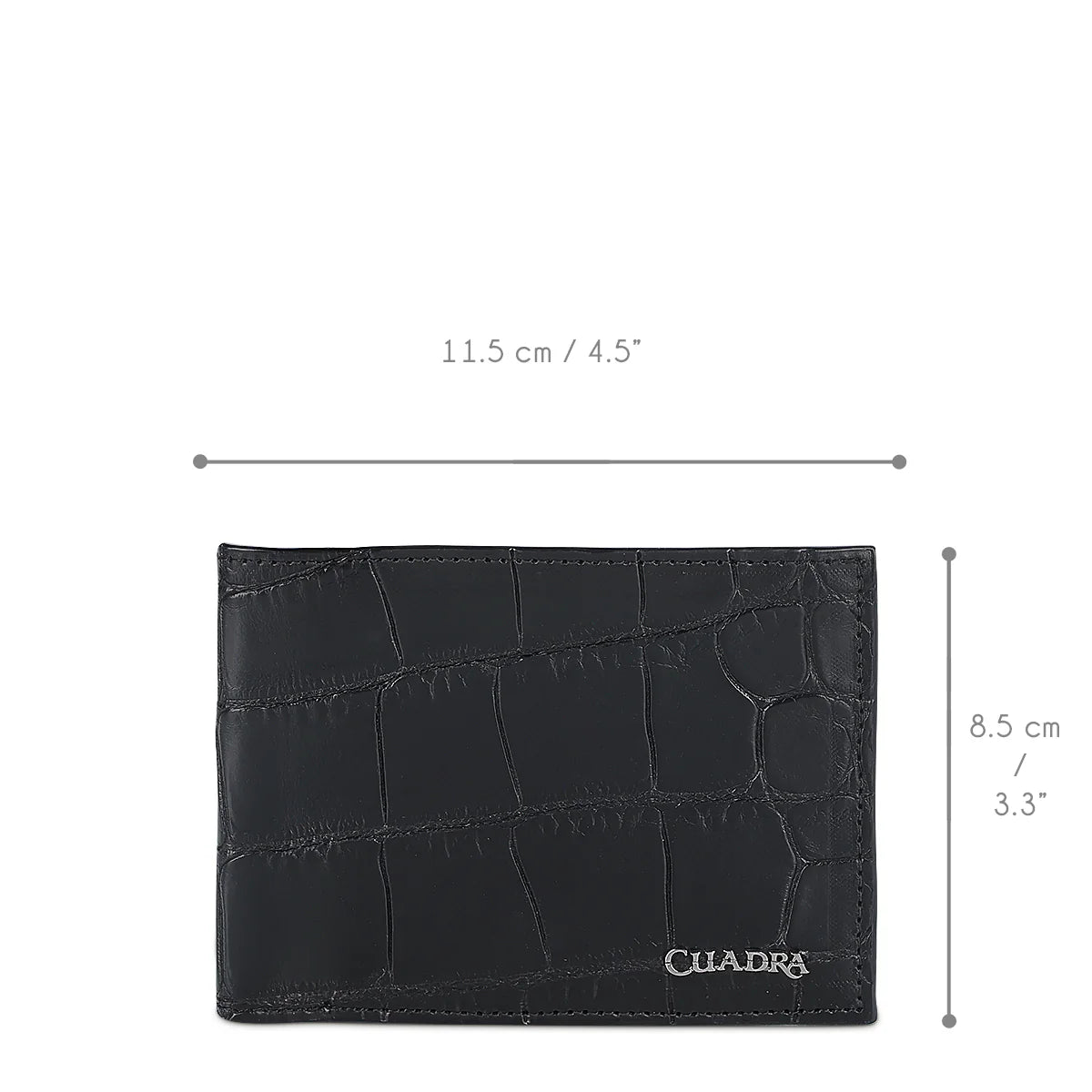 DU711 BLACK ALLIGATOR WALLET