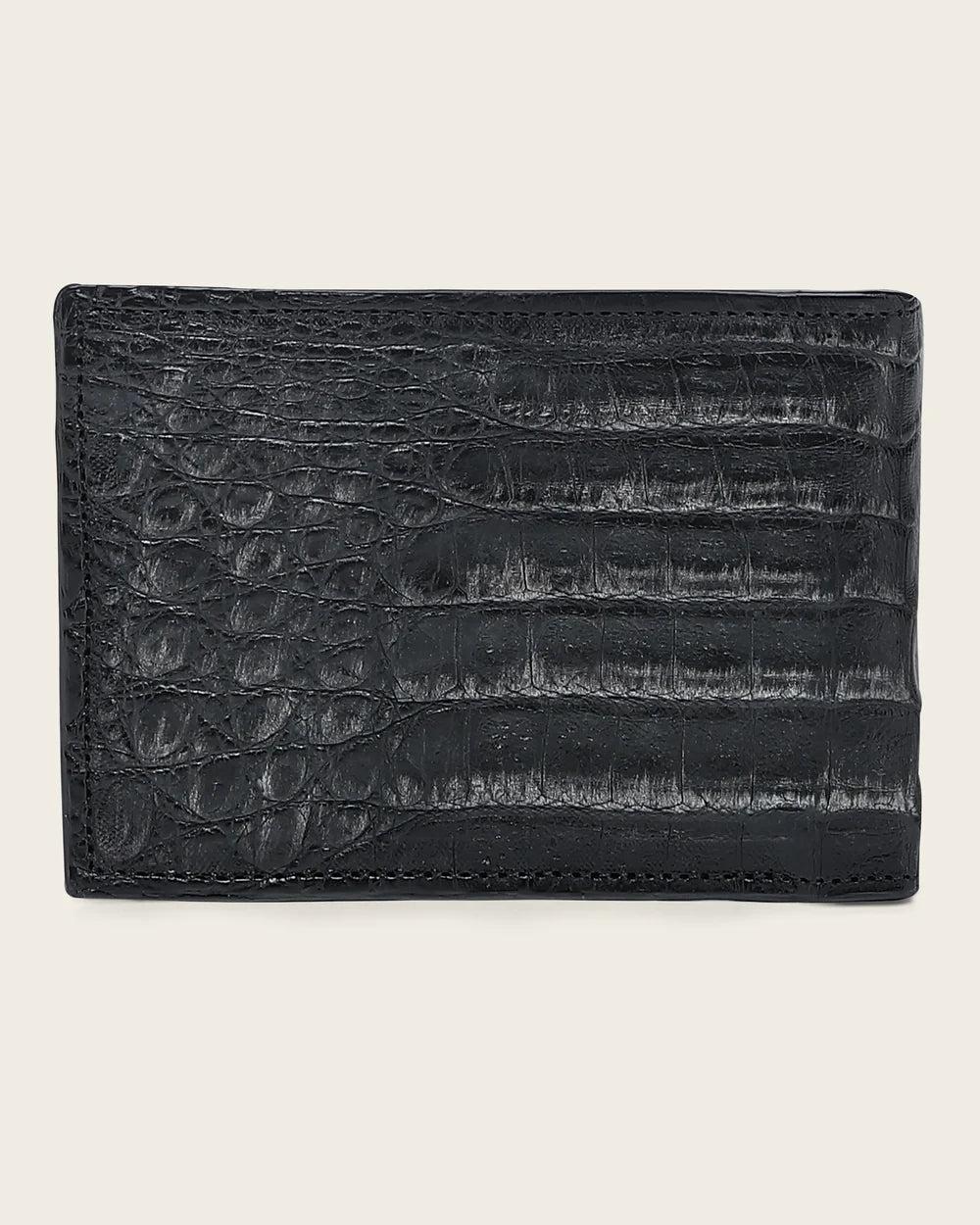 DU722 MEN'S BLACK FUSCUS LEATHER WALLET WITH HAND-PAINTED FINISH