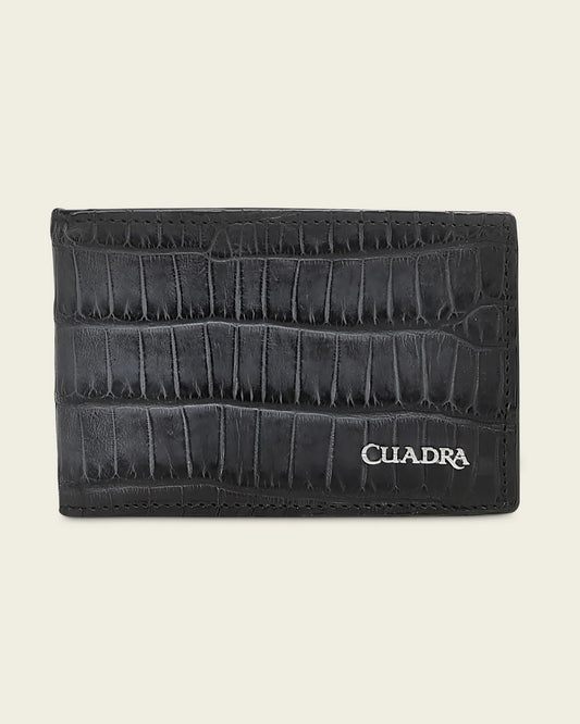 DU782 MEN'S BLUE ALLIGATOR LEATHER WALLET