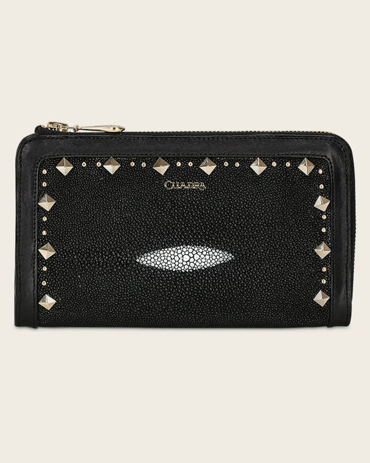 DU437 BLACK HANDMADE EXOTIC WALLET