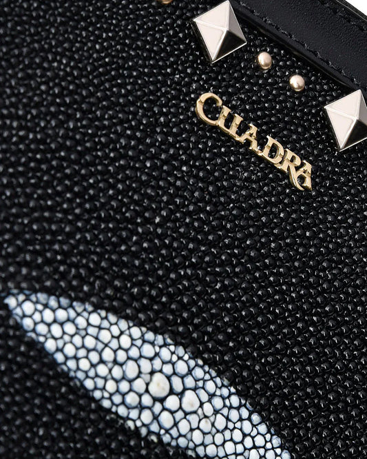 DU437 BLACK HANDMADE EXOTIC WALLET