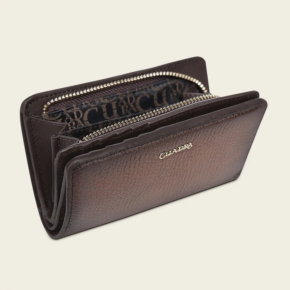 DU724 HONEY BROWN MINIMALISTIC DEER WALLET CUADRA