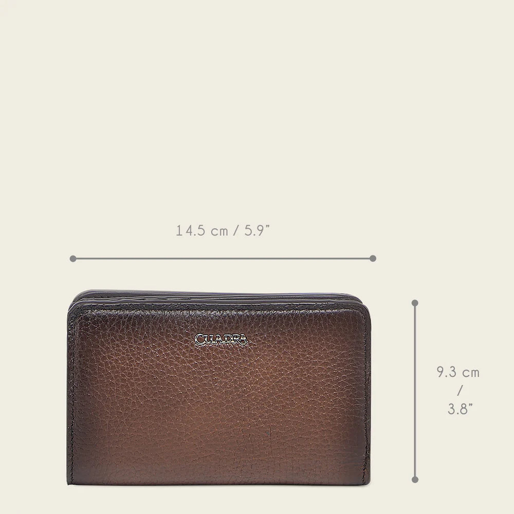 DU724 HONEY BROWN MINIMALISTIC DEER WALLET CUADRA