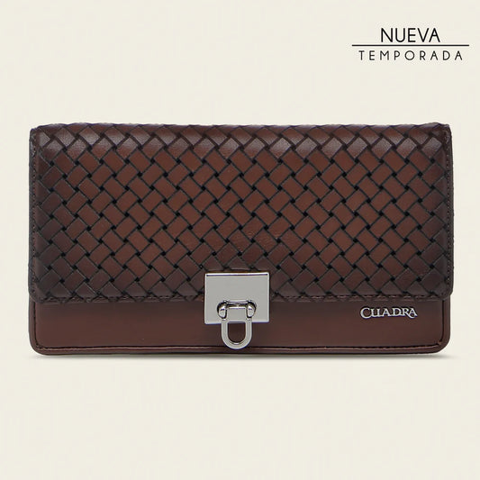 DU673 LUXURY HONEY BOVINE LEATHER WALLET WITH CROSSBODY OPTION
