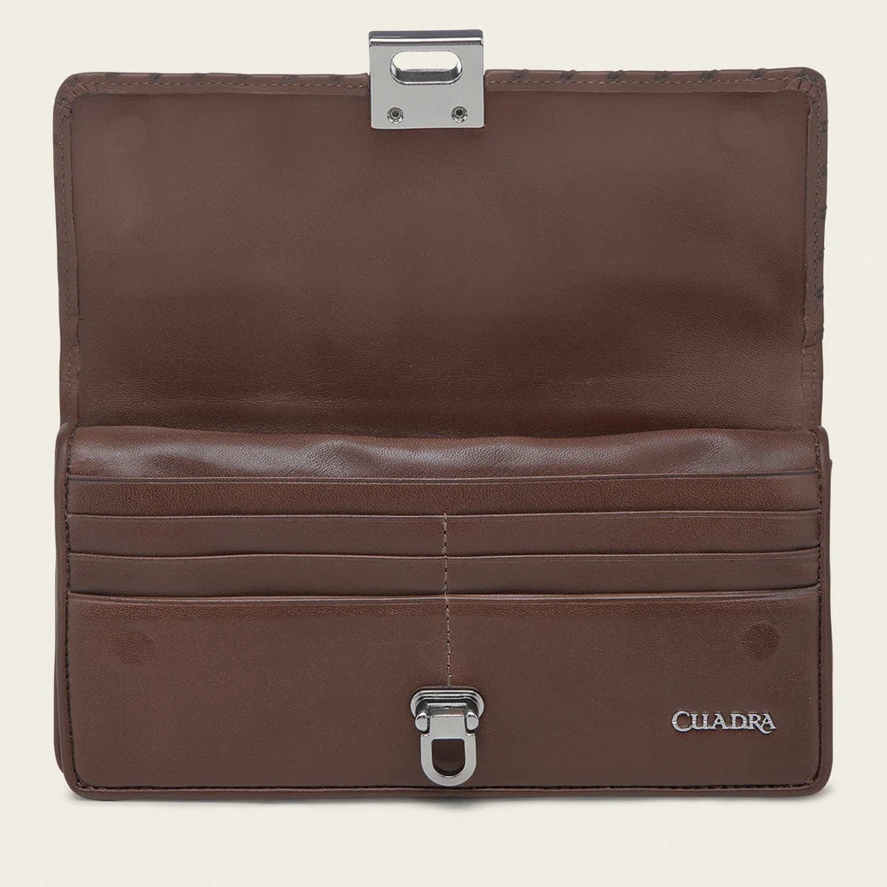 DU673 LUXURY HONEY BOVINE LEATHER WALLET WITH CROSSBODY OPTION
