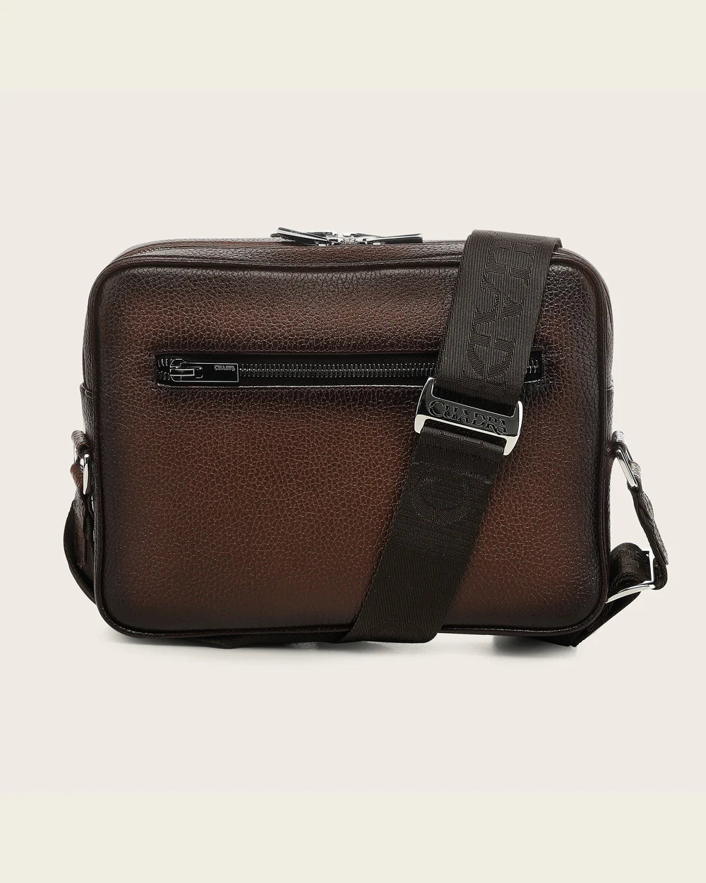 DU809 HONEY MESSENGER BAG IN GENUINE FUSCUS AND BOVINE LEATHER FOR MEN