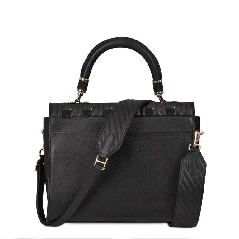 DU407 MANTA RAY SQUARE BAG BLACK