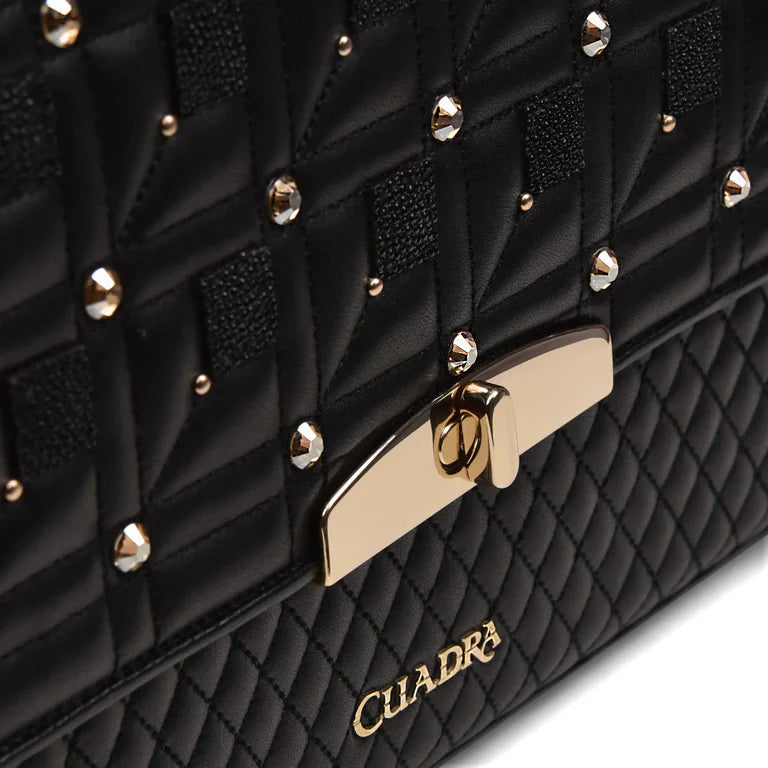 DU407 MANTA RAY SQUARE BAG BLACK