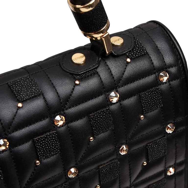 DU407 MANTA RAY SQUARE BAG BLACK