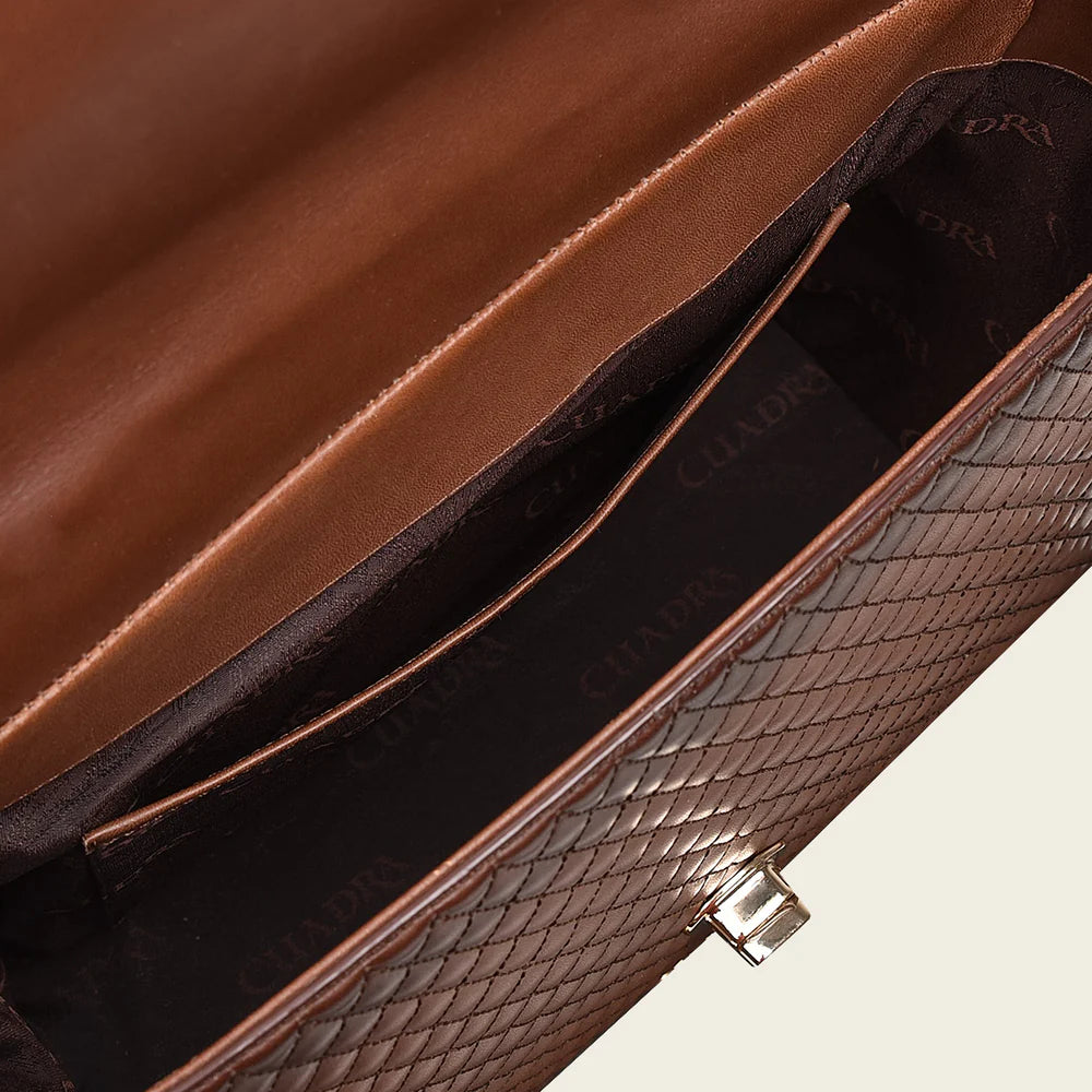 DU406 HONEY BROWN TOP HANDLE HANDBAG