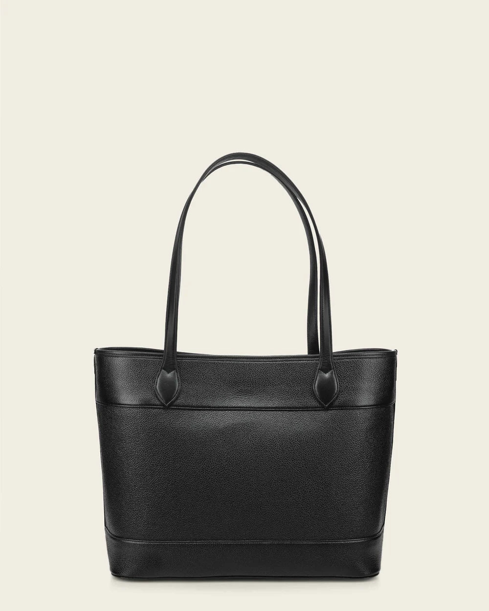 DU819 BCUADRA BLACK TOTE BAG IN GENUINE BOVINE LEATHER FOR WOMEN