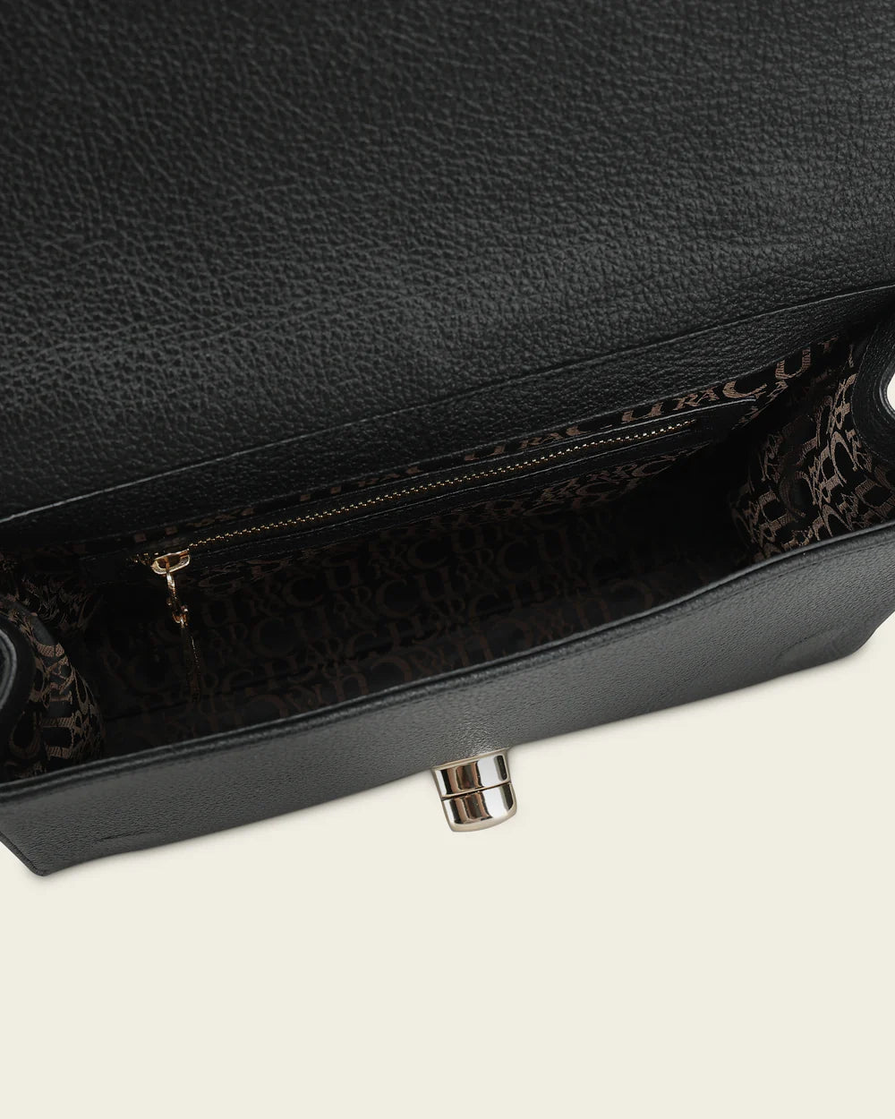 DU822 WOMEN'S BLACK BOVINE LEATHER SHOULDER BAG CLUTCH STYLE WITH CRYSTALS