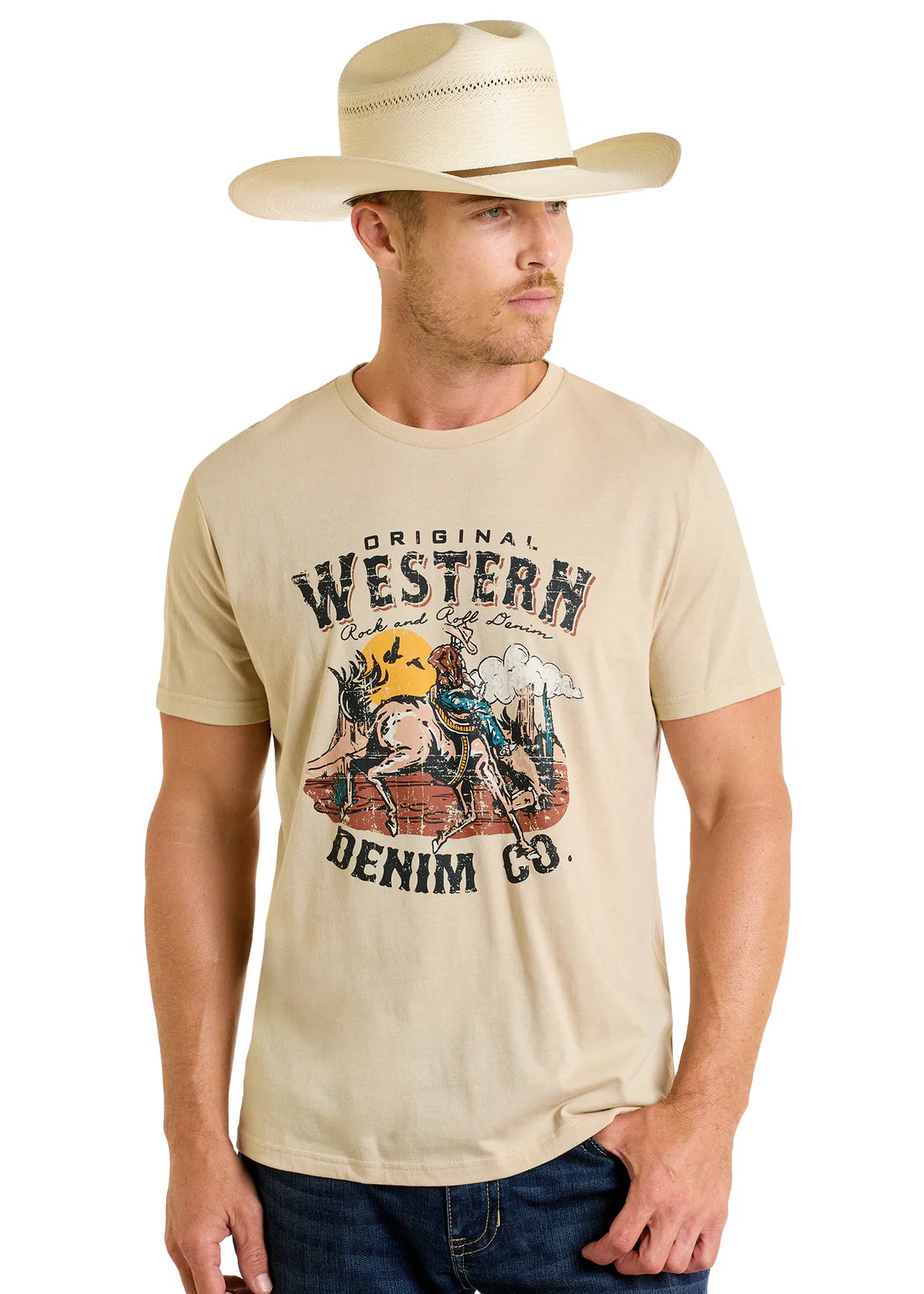 BU21T06784  ORIGINAL WESTERN DENIM  CO GRAPHIC TEE