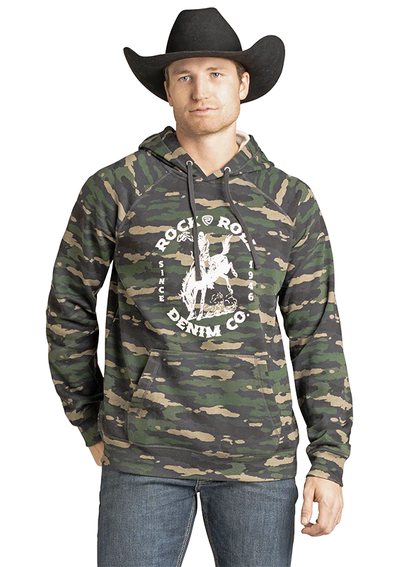 BU94T07449 COWBOY CAMO GRAPHIC HOODIE
