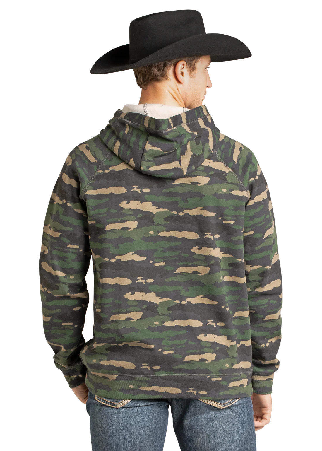 BU94T07449 COWBOY CAMO GRAPHIC HOODIE