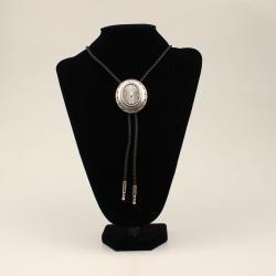 22230 BOLO OVAL WESTERN CONCHO SILVER