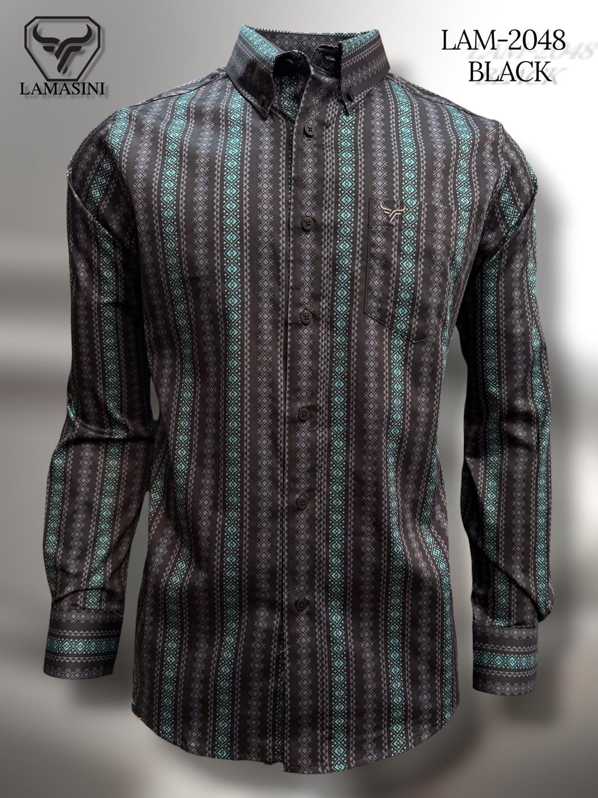 LAM2048 LONG-SLEEVE SHIRT BLACK
