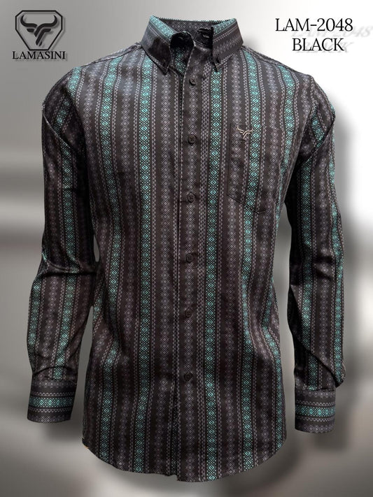 LAM2048 LONG-SLEEVE SHIRT BLACK