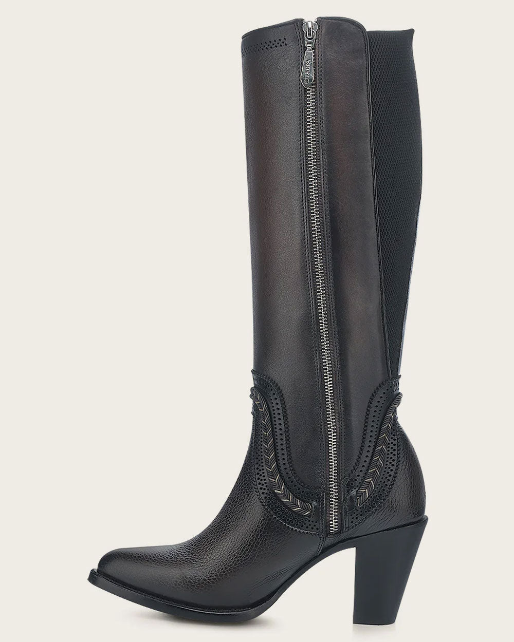 CU885 TALL ELEGANT BROWN BOVINE BOOT