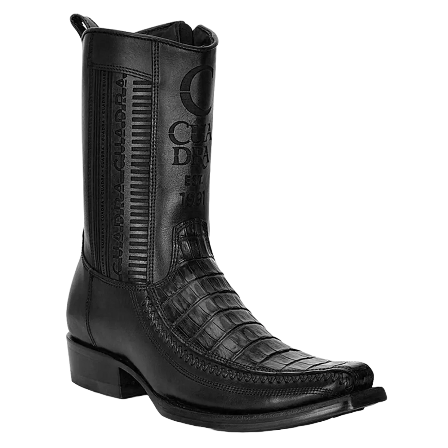 CU805 CUADRA CAIMAN BLACK BOOTS