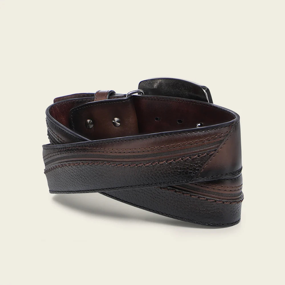 BC427 CUADRA CHOCOLATE EMBROIDERY BELT