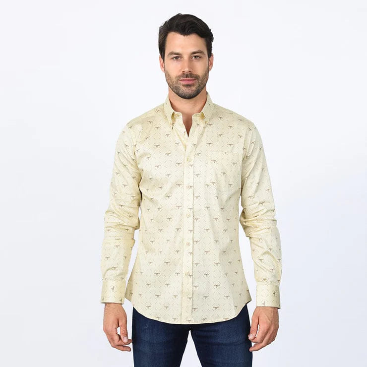 CWL10382 MENS SHIRT SATIN COTTON/SPANDEX