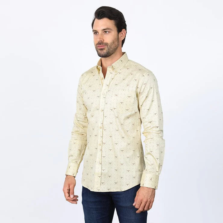 CWL10382 MENS SHIRT SATIN COTTON/SPANDEX