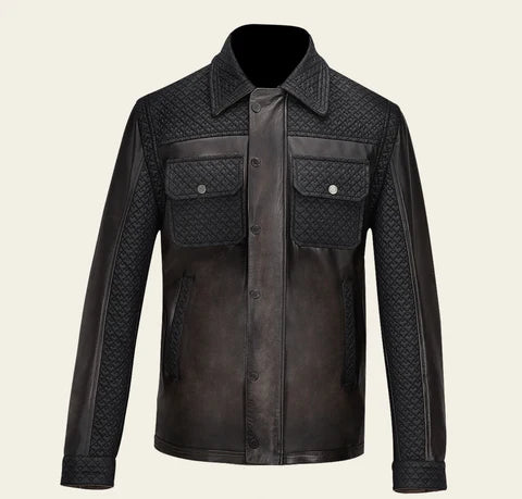 JC230 CUADRA MN VINTAGE CHOCOLATE & BLACK JACKET