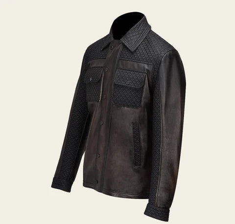 JC230 CUADRA MN VINTAGE CHOCOLATE & BLACK JACKET