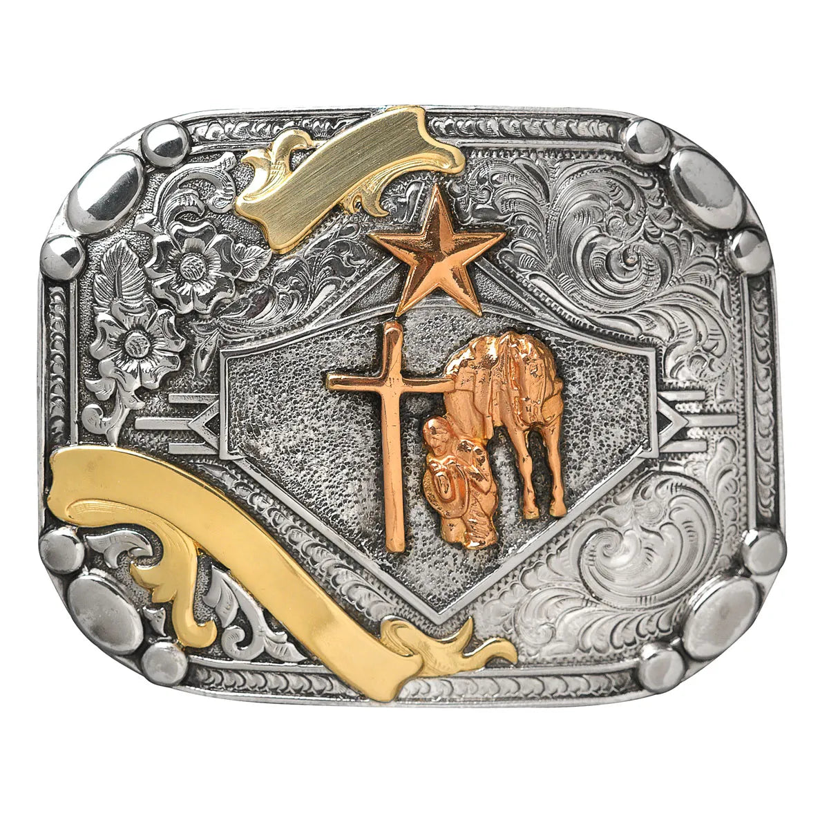 C10137 CRUBRINE COWBOY PRAYER BUCKLE