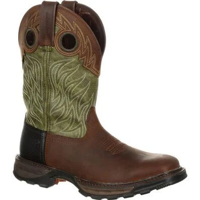 DDB0177 MAVERICK XP BOOTS-BROWN/GREEN WATERPROOF