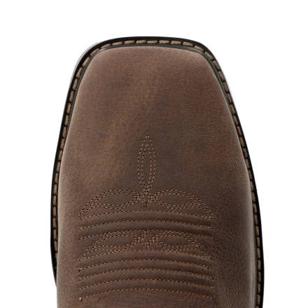 DDB0561 DURANGO MEN'S 11" RUSTIC BROWN/DENIM BLUE STEEL TOE WORK BOOT