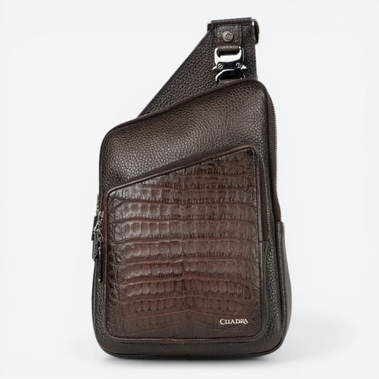 DU760 CUADRA MEN'S CAIMAN PLUNGE MESSENGER BAG COFFEE
