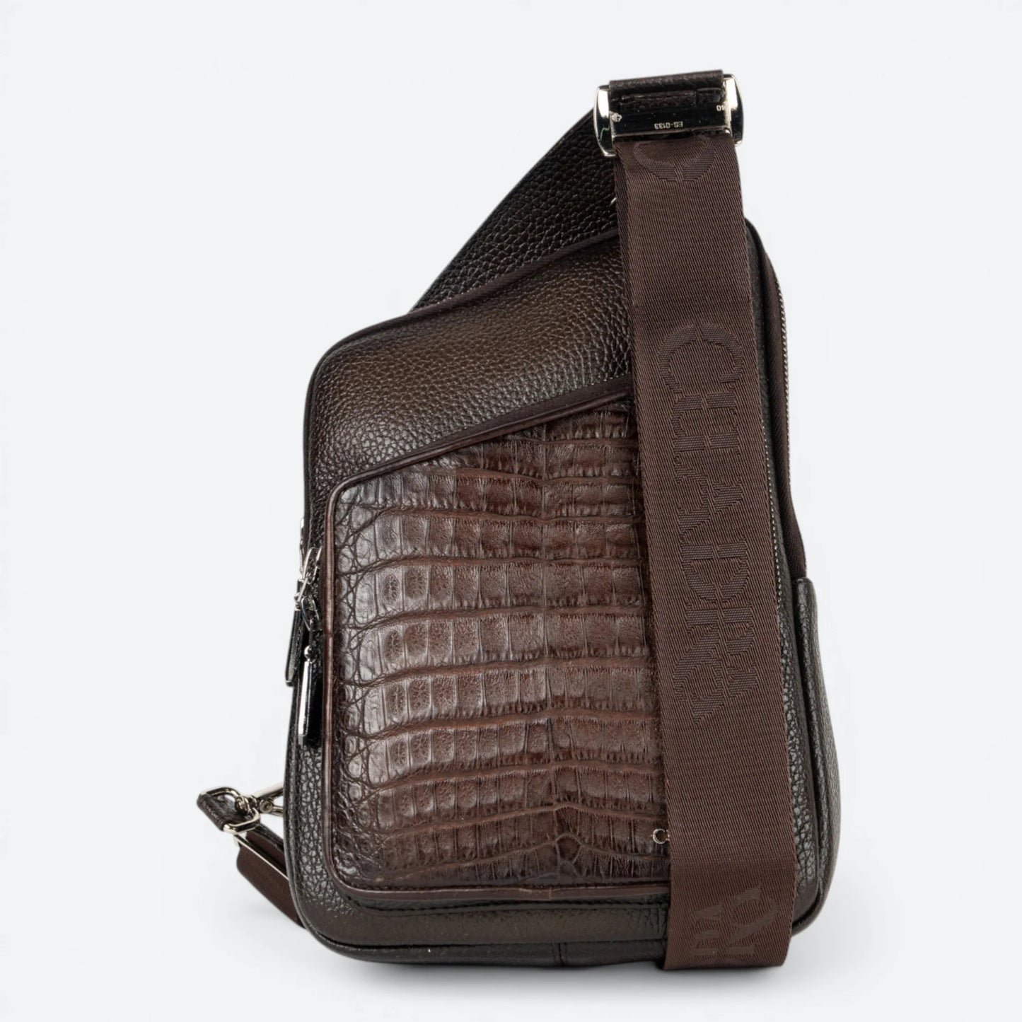 DU760 CUADRA MEN'S CAIMAN PLUNGE MESSENGER BAG COFFEE