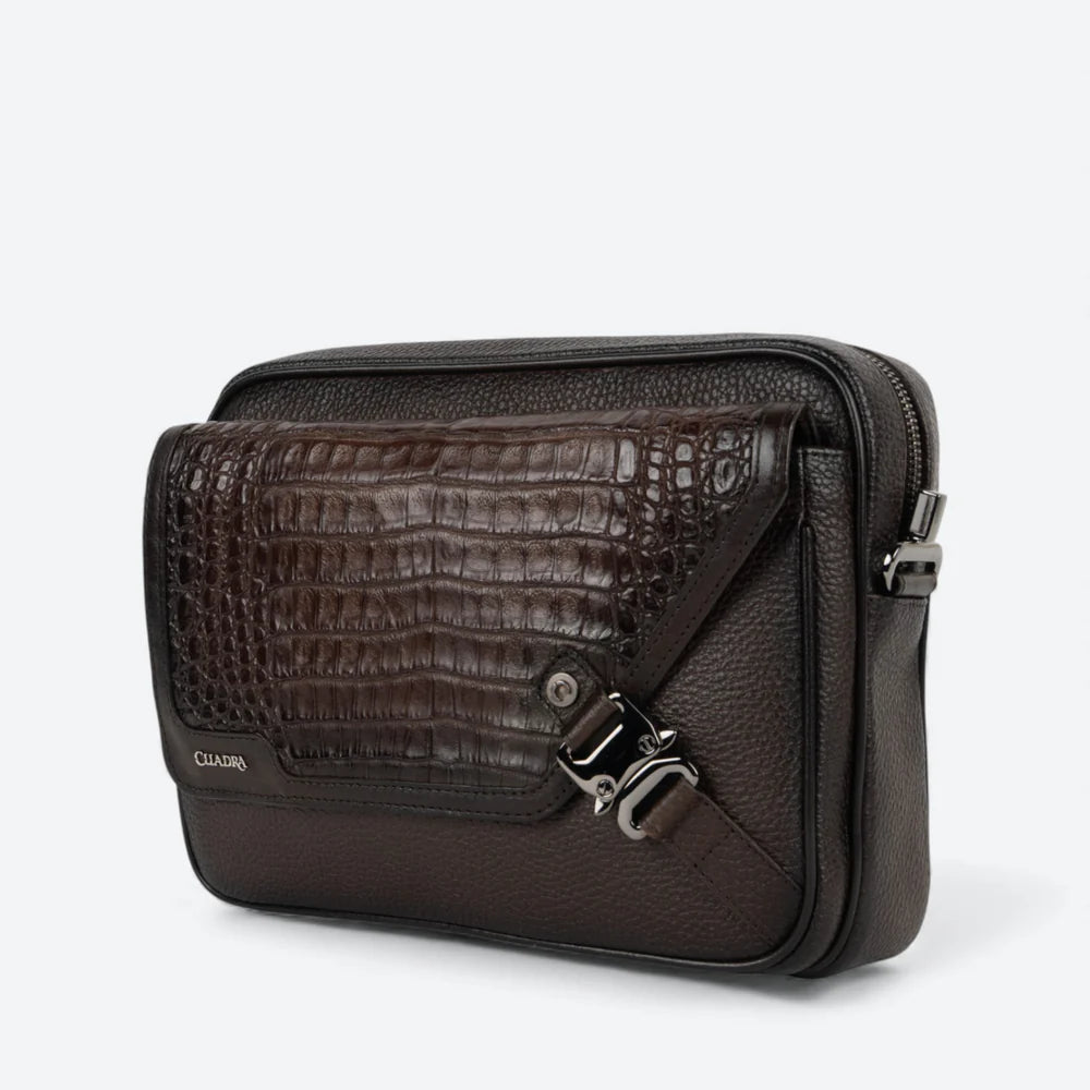 DU757 MEN'S GENUINE LEATHER SHOULDER BAG