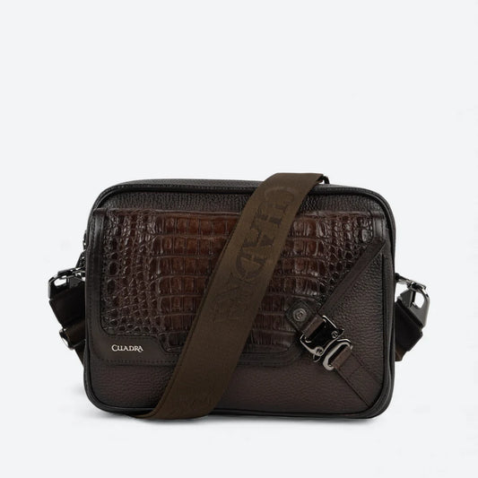 DU757 MEN'S GENUINE LEATHER SHOULDER BAG