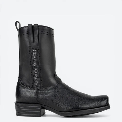 CC302 CUADRA MEN'S ANKLE BOOTS BLACK OSTRICH BELLY