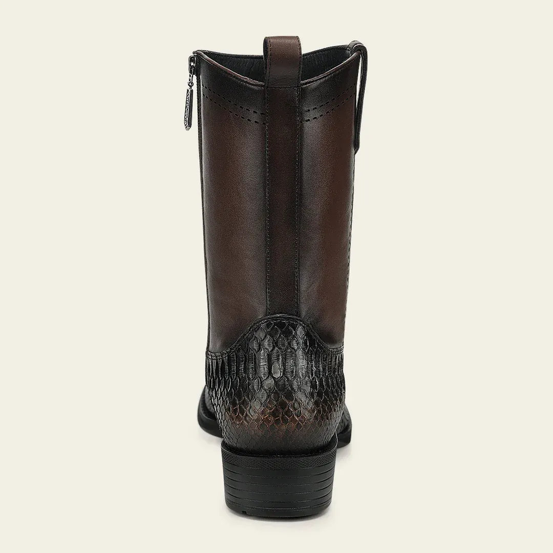 CC296 MEN'S GENUINE PYTHON LEATHER URBAN BOOT