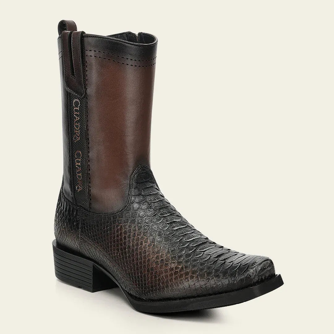 CC296 MEN'S GENUINE PYTHON LEATHER URBAN BOOT