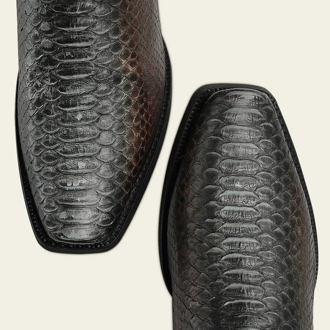 CC296 MEN'S GENUINE PYTHON LEATHER URBAN BOOT