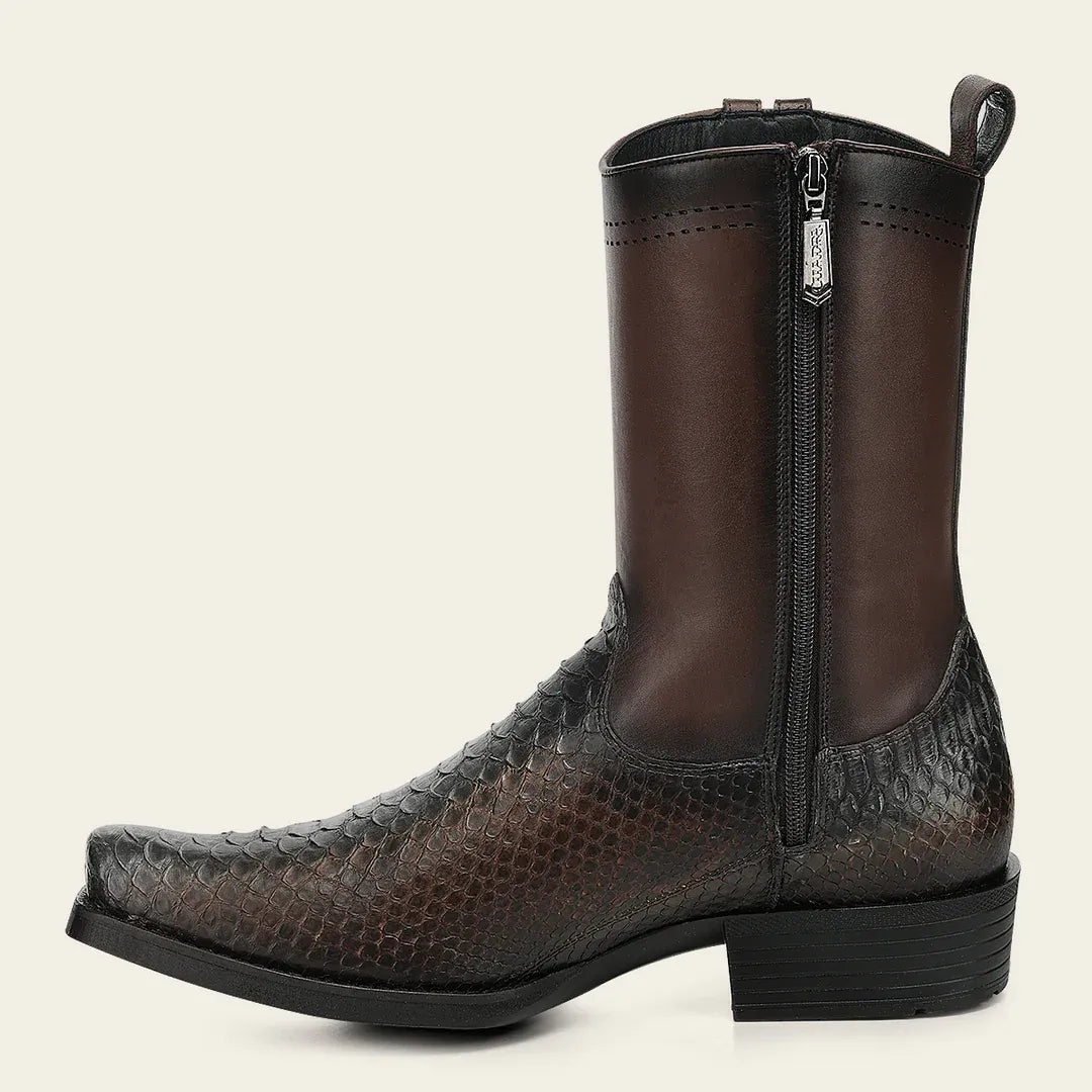 CC296 MEN'S GENUINE PYTHON LEATHER URBAN BOOT