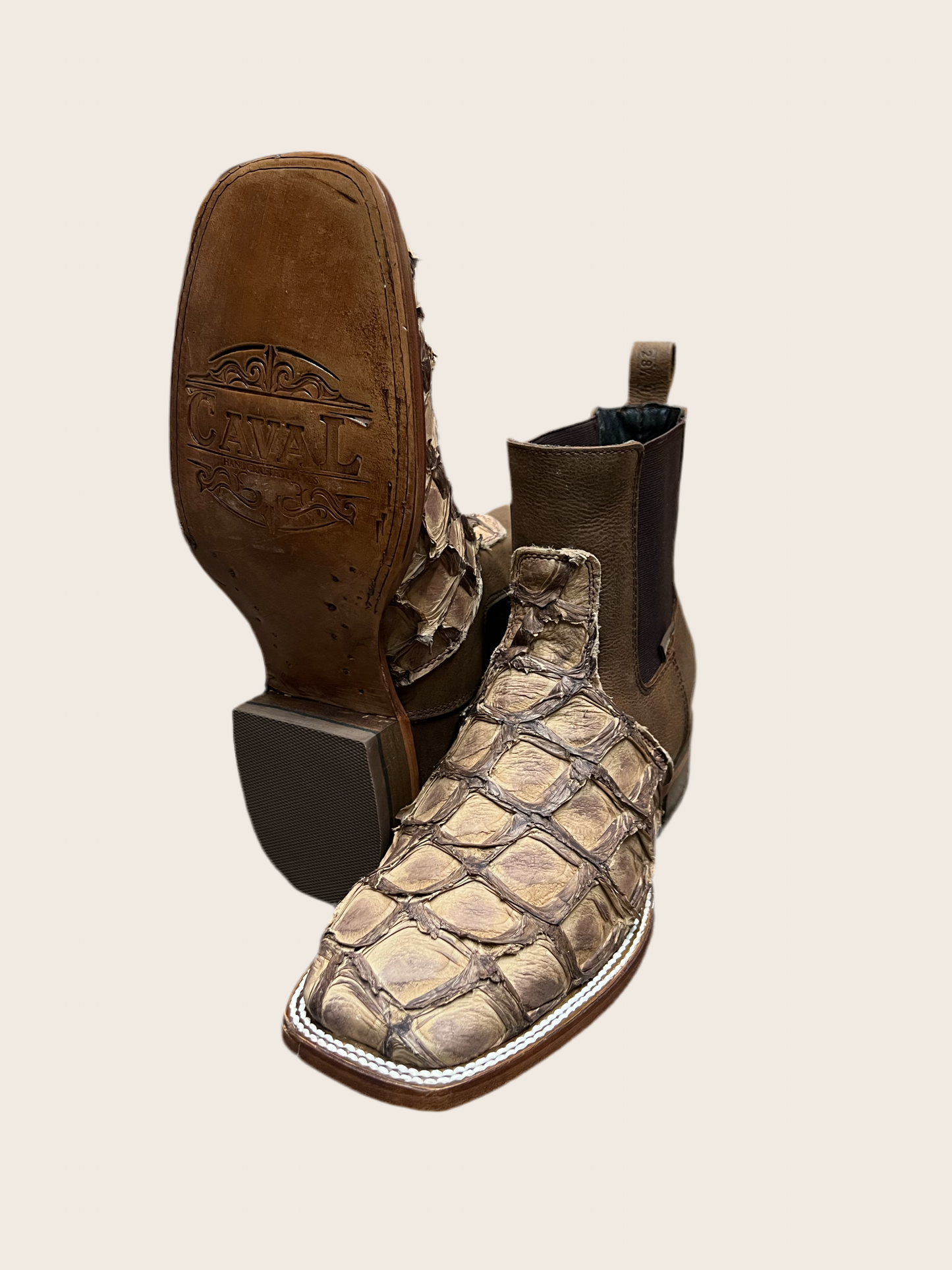 610 BOTIN EXOTICO PIRARUCU-BROWN