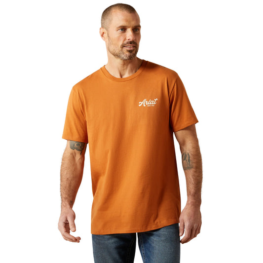 10065902 ARIAT MEN'S ADOBE ORANGE COYOTE COUNTRY T-SHIRT