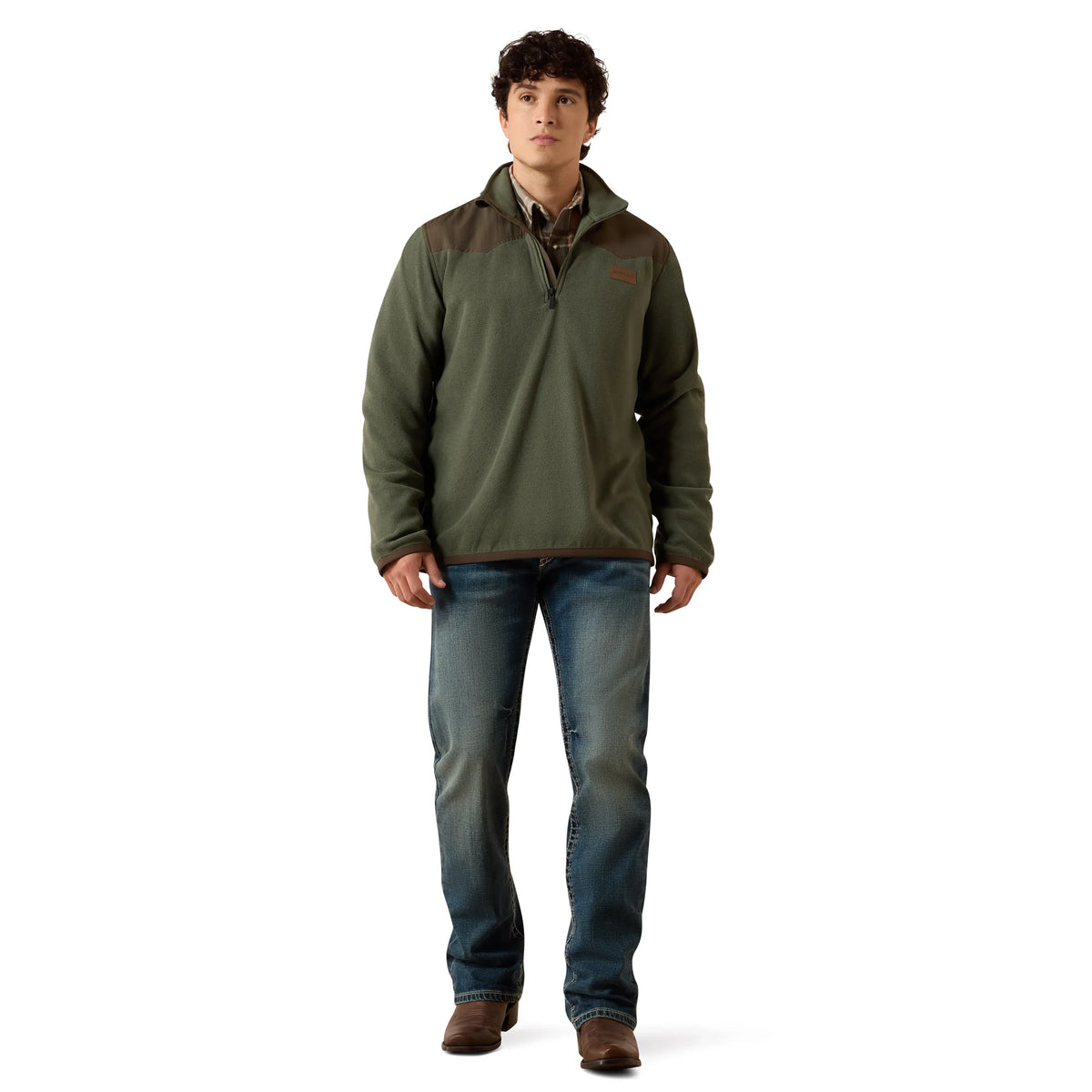 10079398 ARIAT MEN'S BASIS THYME DESERT FLEECE SWEATER