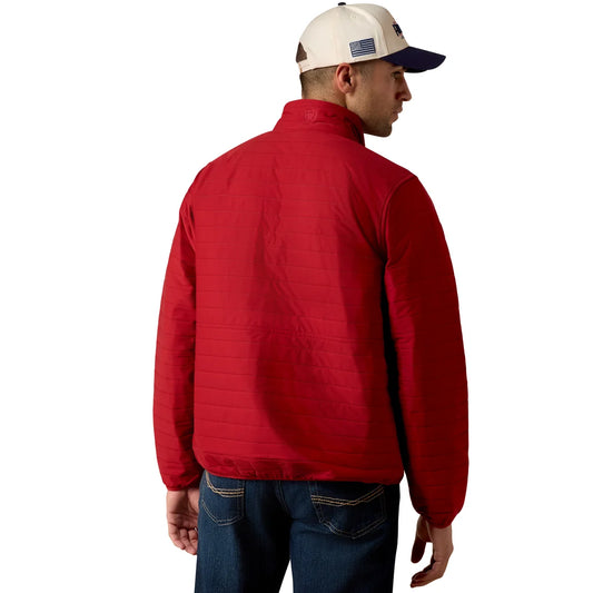 10079871 ARIAT MEN'S WYLIE RED DALIA FULL ZIP JACKET