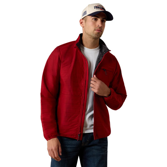 10079871 ARIAT MEN'S WYLIE RED DALIA FULL ZIP JACKET
